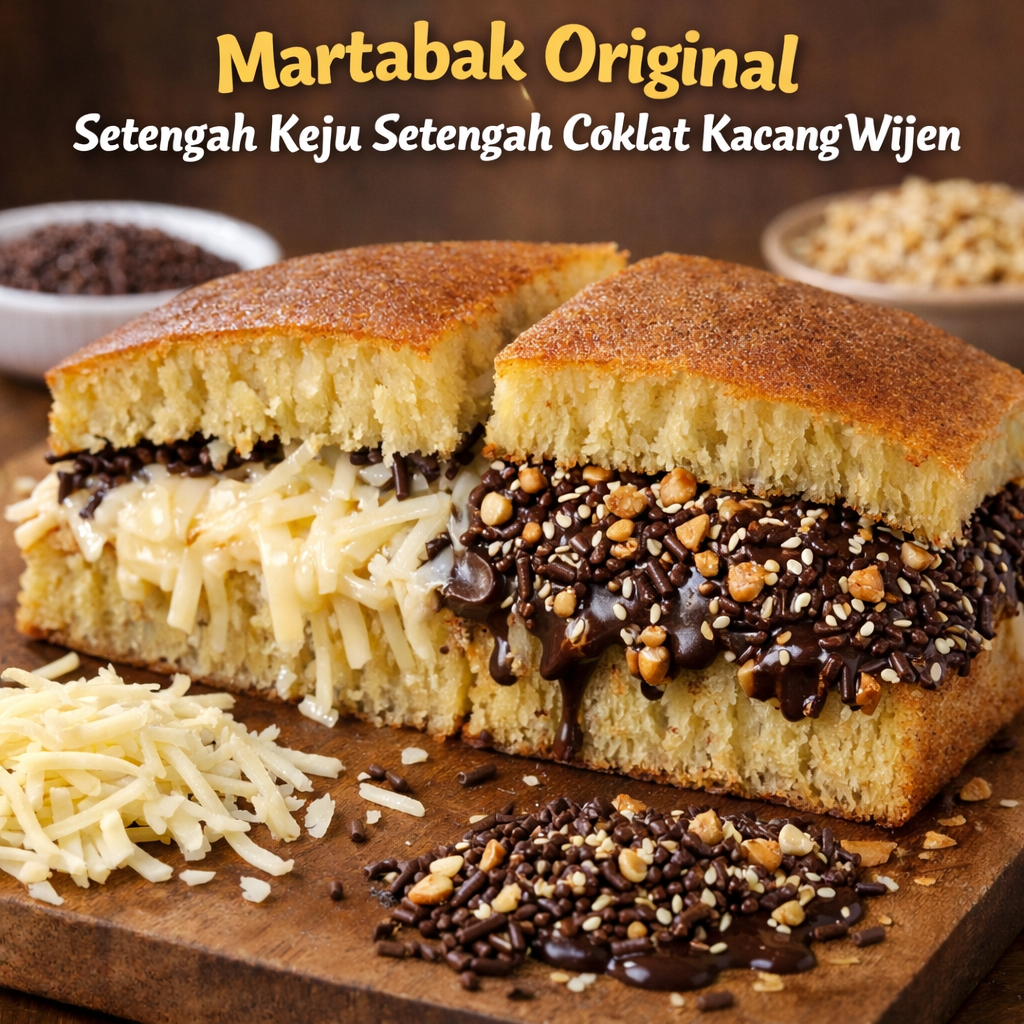 Original Setengah Keju Setengah Coklat Kacang